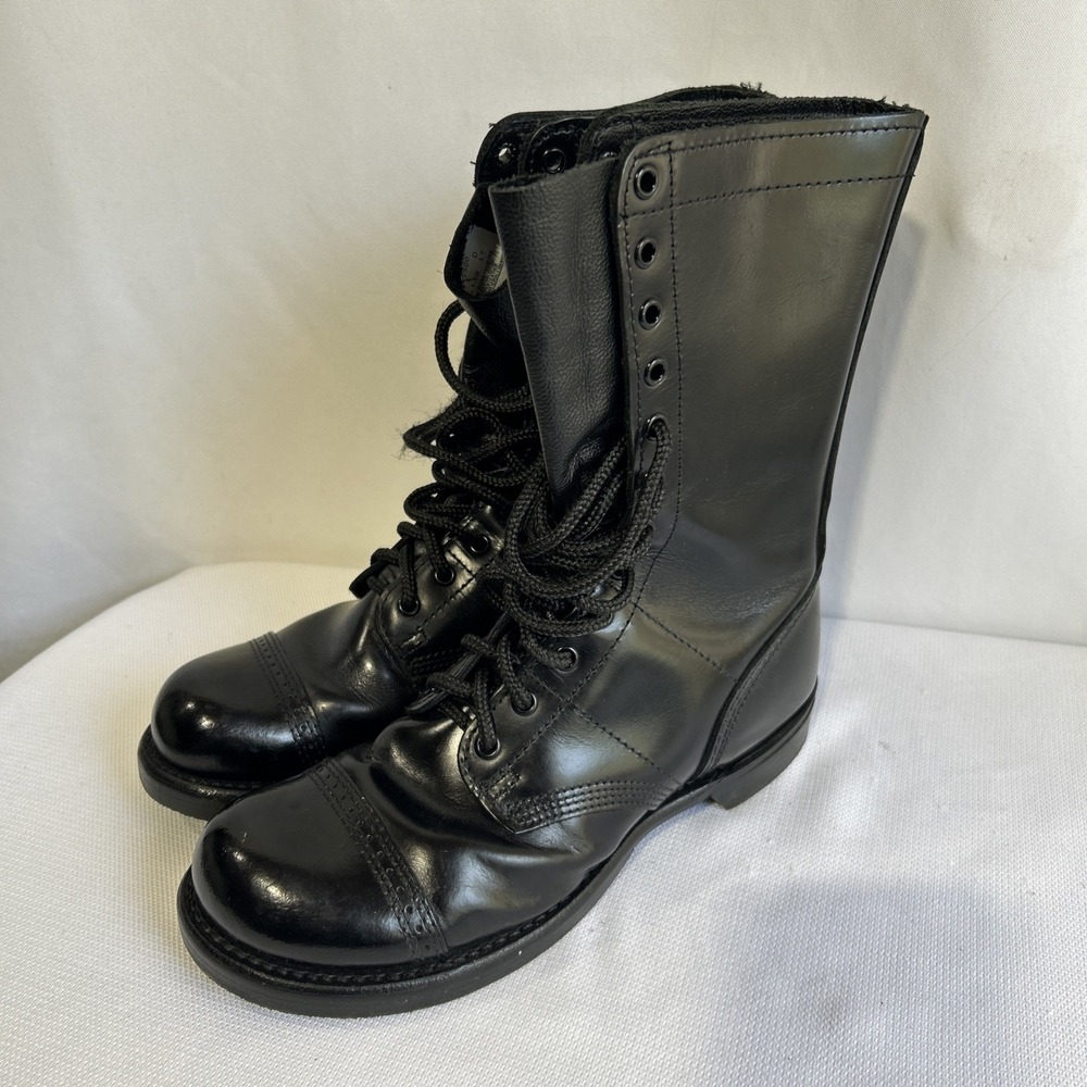 Corcoran 10" Leather Jump Boots 1500 Made In USA Black Full Force Men's 7.5 D